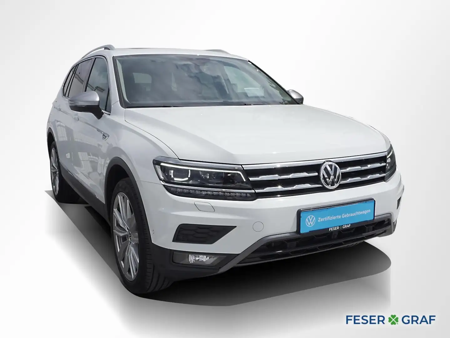 Volkswagen Tiguan Allspace 2.0 TSI 4M Highl. DSG AHK Head-Up Pano Weiß - 2