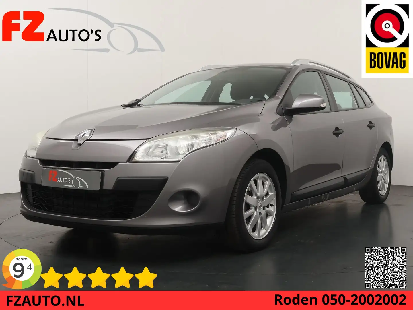 Renault Megane Estate 1.6 Authentique - Airconditioning - Elektri Grau - 1