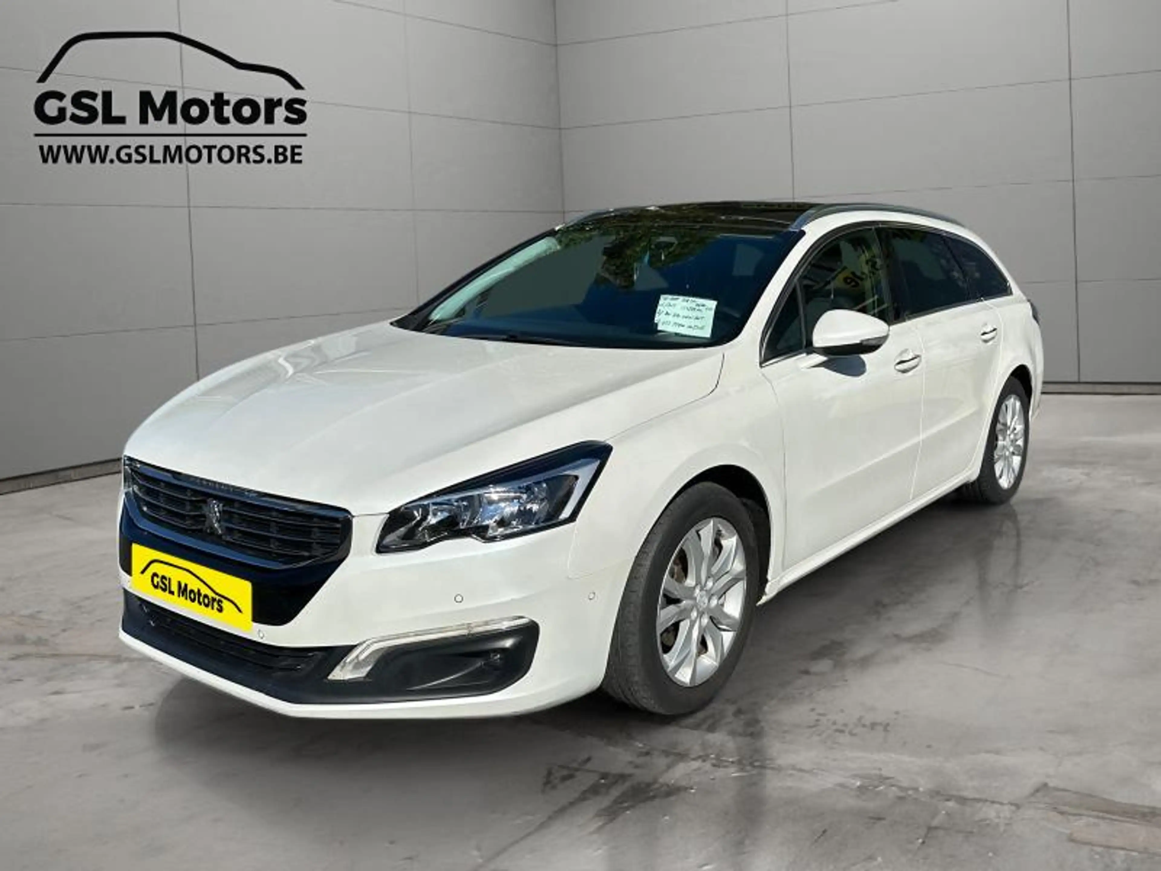 Peugeot 508 1.6 HDi 115cv Automatique break blanc 05/15 Airco