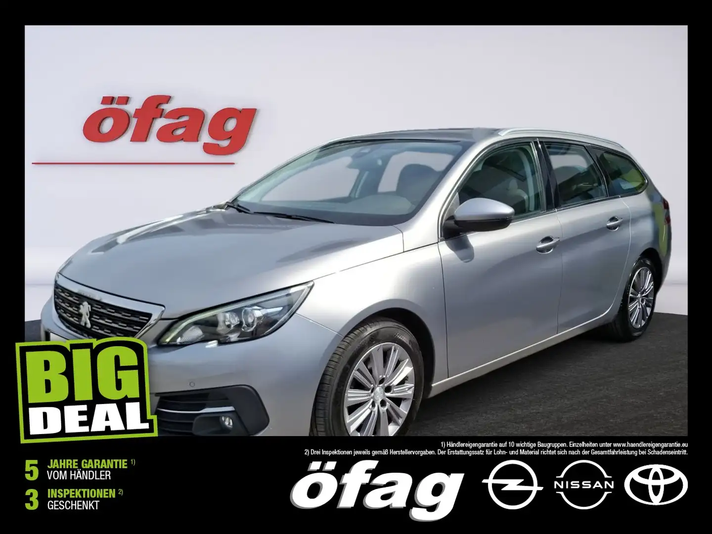 Peugeot 308 SW 1.2 e-THP/PureTech 130 Allure 2xKlima+LM Grau - 1