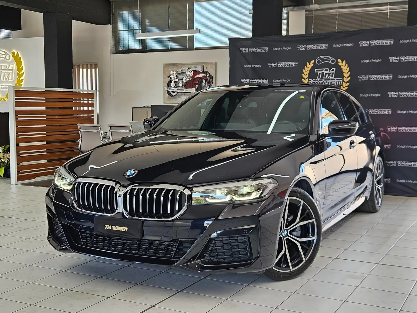 BMW 520 mhev 48V Msport auto Nero - 1