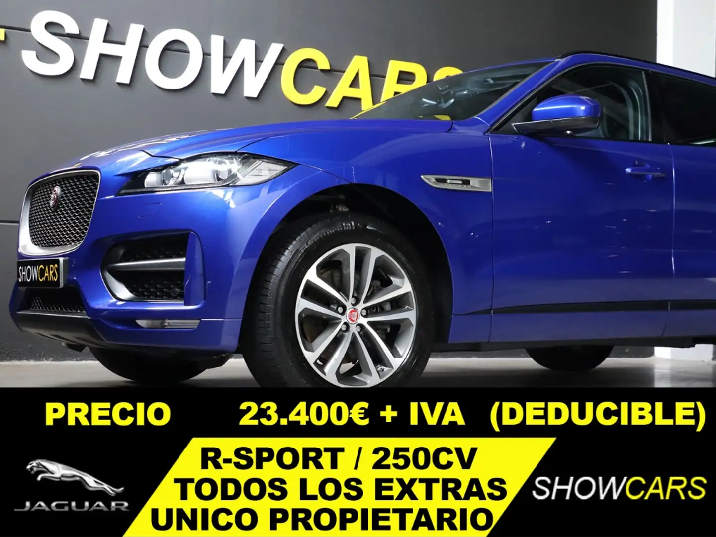 Jaguar F-Pace 2.0 i4 R-Sport Aut. AWD 250 Modrá - 1