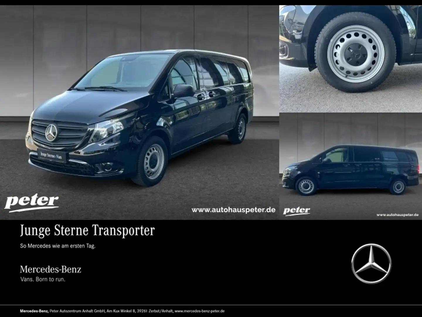 Mercedes-Benz Vito e 112 Kasten Extralang 60KWh+2xSCHIEBETÜR Nero - 1