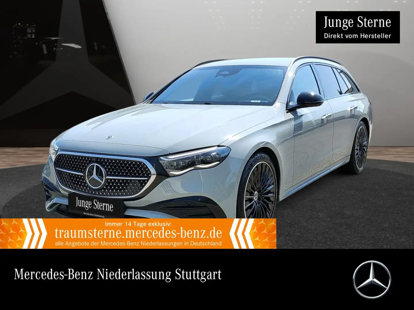 Mercedes-Benz E 200 T AMG 360° Distr. AHK Night Spurhalt-Ass PTS Grau - 1