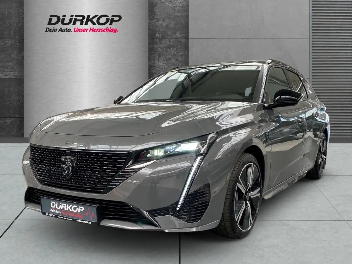 Peugeot 308 SW GT Hybrid 145 e-DSC6 AHK Panorama NAVI KAMERA S Grau - 1