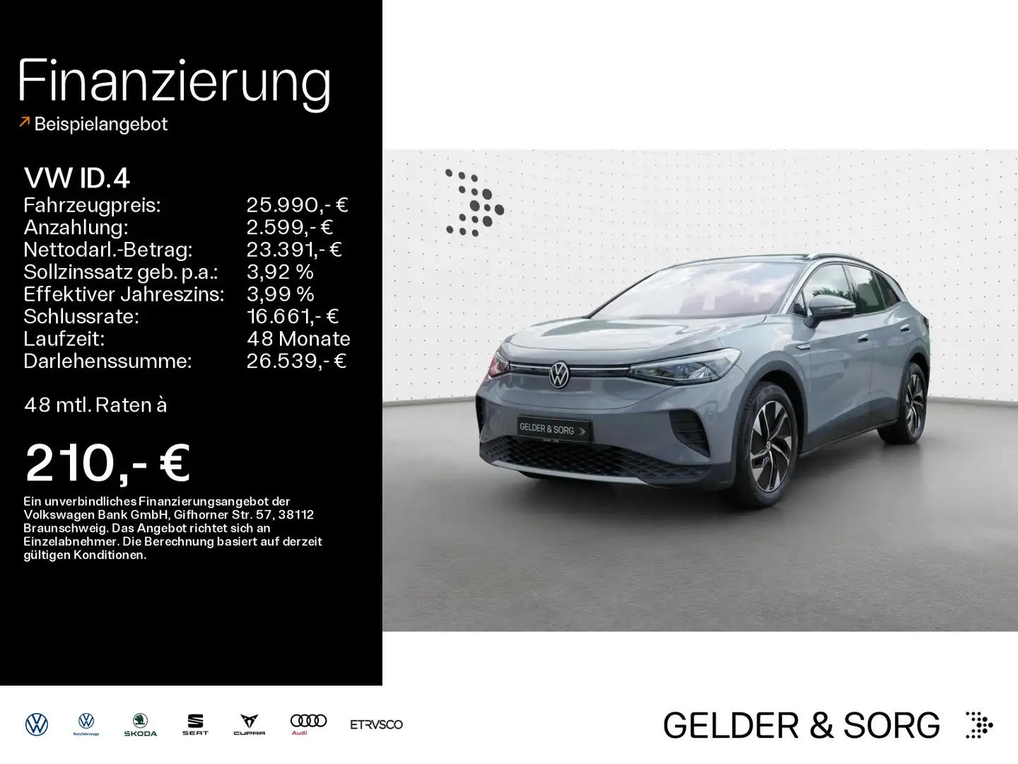 Volkswagen ID.4 Pro Performance LED*EPH*Navi*DAB+*ACC*AHK Grau - 1