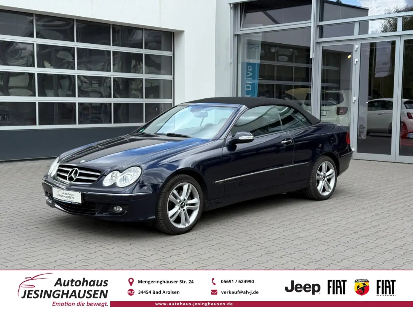 Mercedes-Benz CLK 200 Cabrio Kompressor+Gurtbringer+Leder+PDC+Sitzheizun Bleu - 1