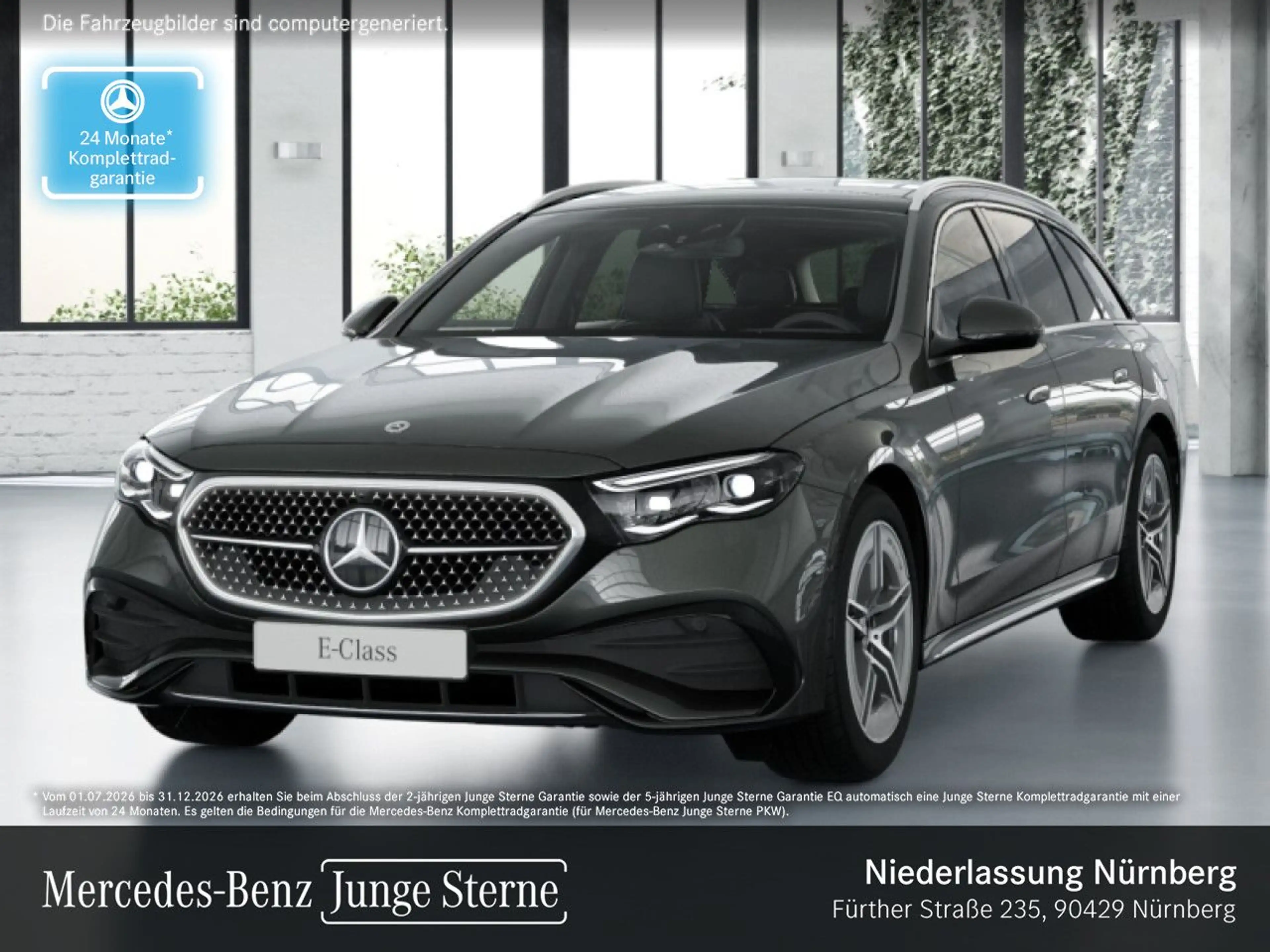 Mercedes-Benz E 300 de T 4M Hybrid AMG Fahrass 360° Pano Distr.