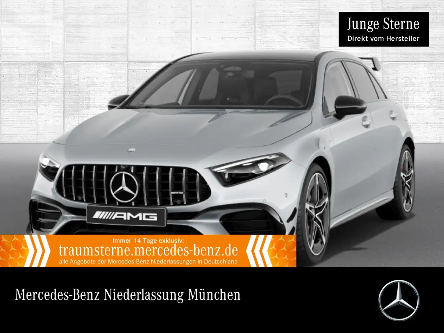 Mercedes-Benz A 45 AMG A 45 S 4M Kompakt DRIVERS+PANO+360°+MULTIBEAM+8G Silber - 1
