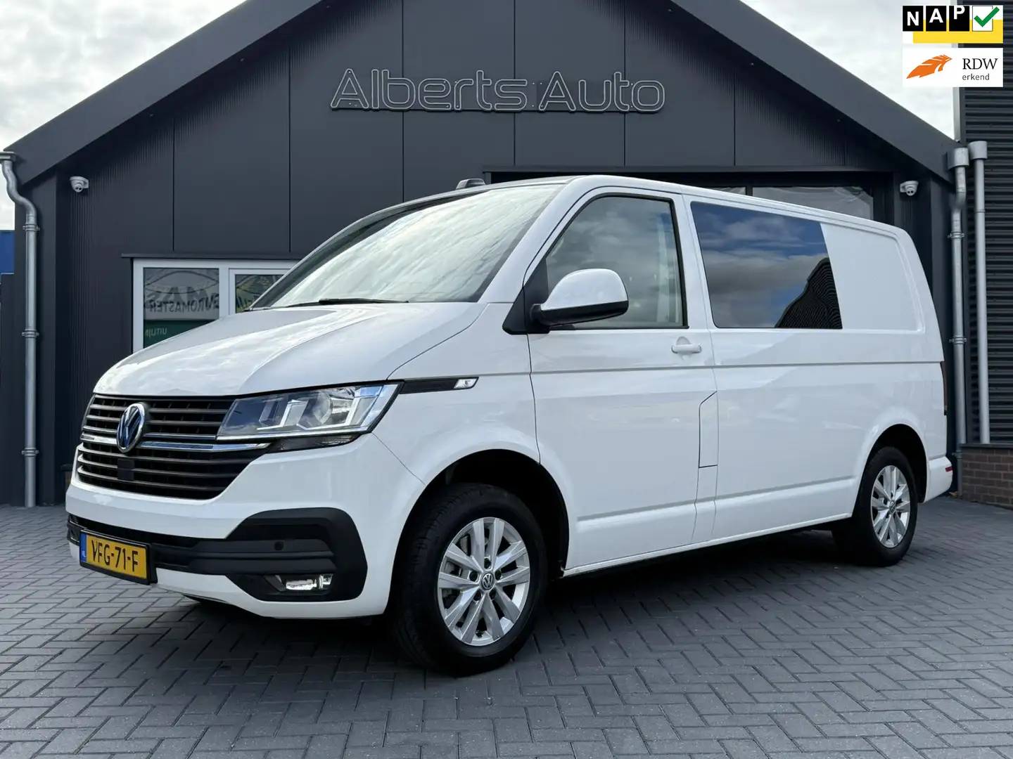 Volkswagen T6.1 Transporter 2.0 TDI DC | DUBBEL CABINE | NAVI | 1E EIGENAAR | Weiß - 1