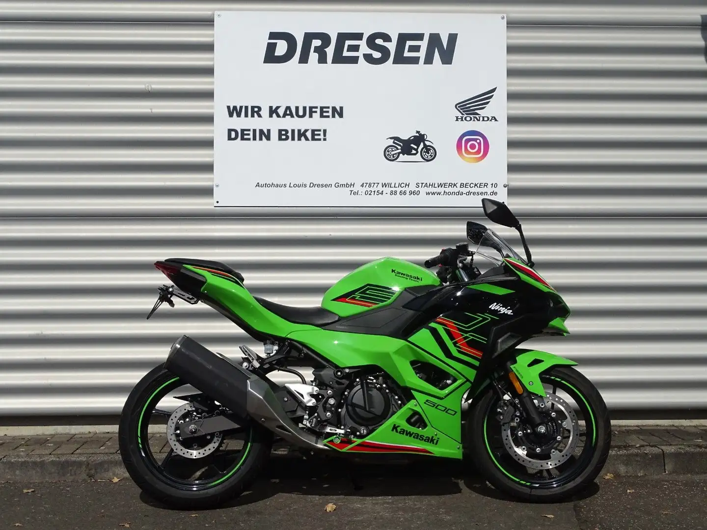 Kawasaki Ninja 500 ABS * 2024 * kurzes Heck * Verde - 1