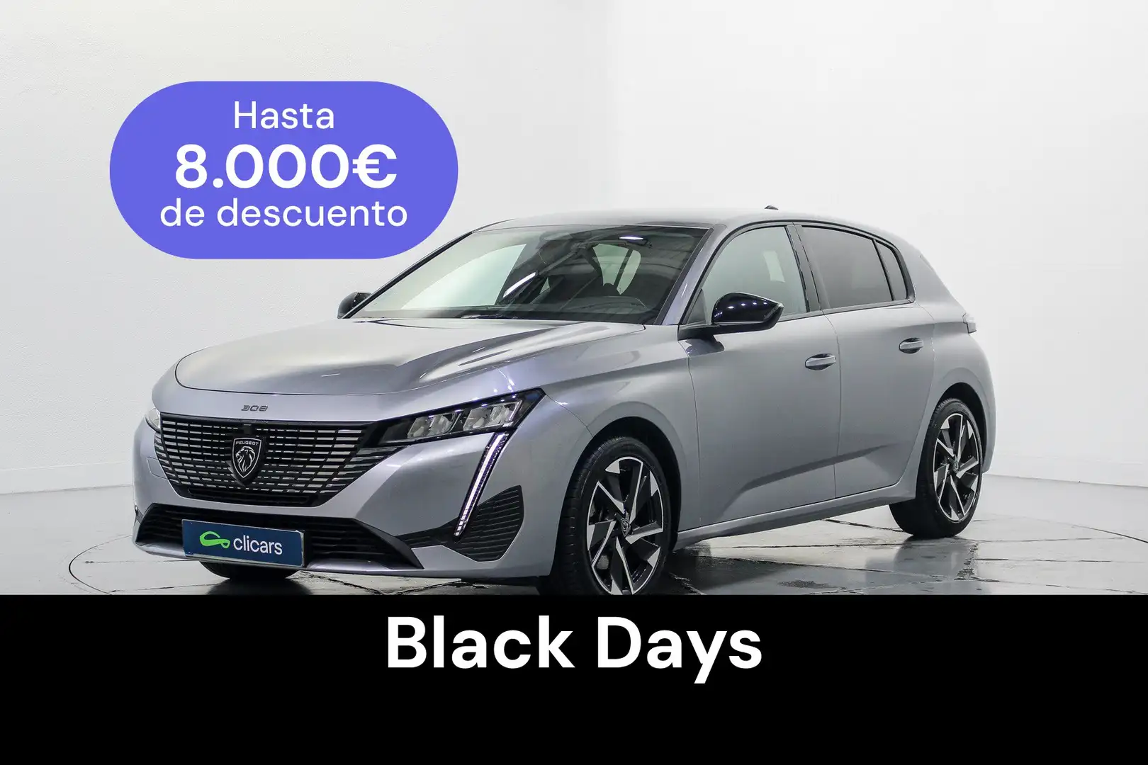 Peugeot 308 1.5 BlueHDi S&S Allure EAT8 130 Argent - 1