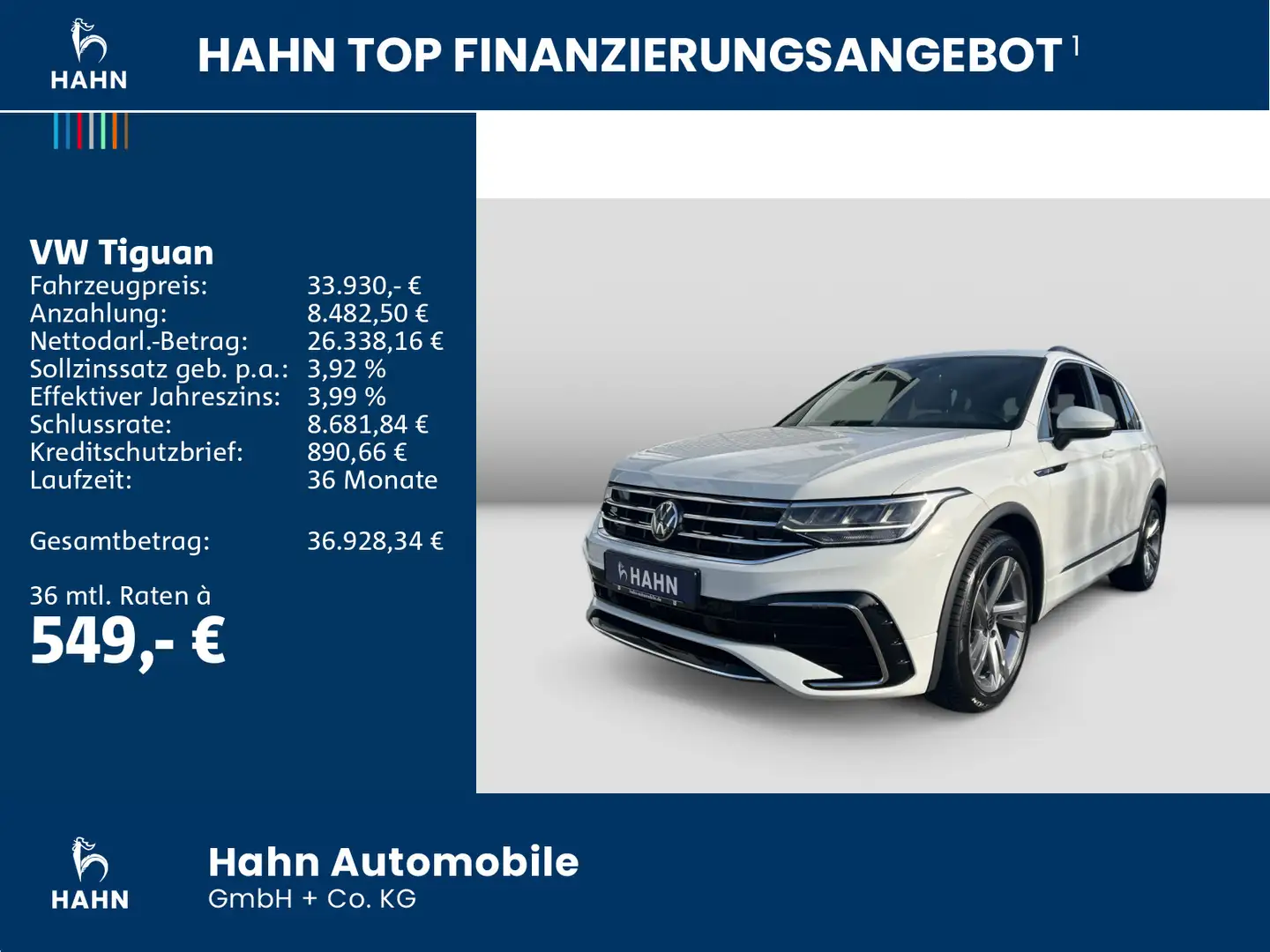 Volkswagen Tiguan 1.5TSI DSG R-Line LED ACC Sitzh APP DAB+ Wit - 2