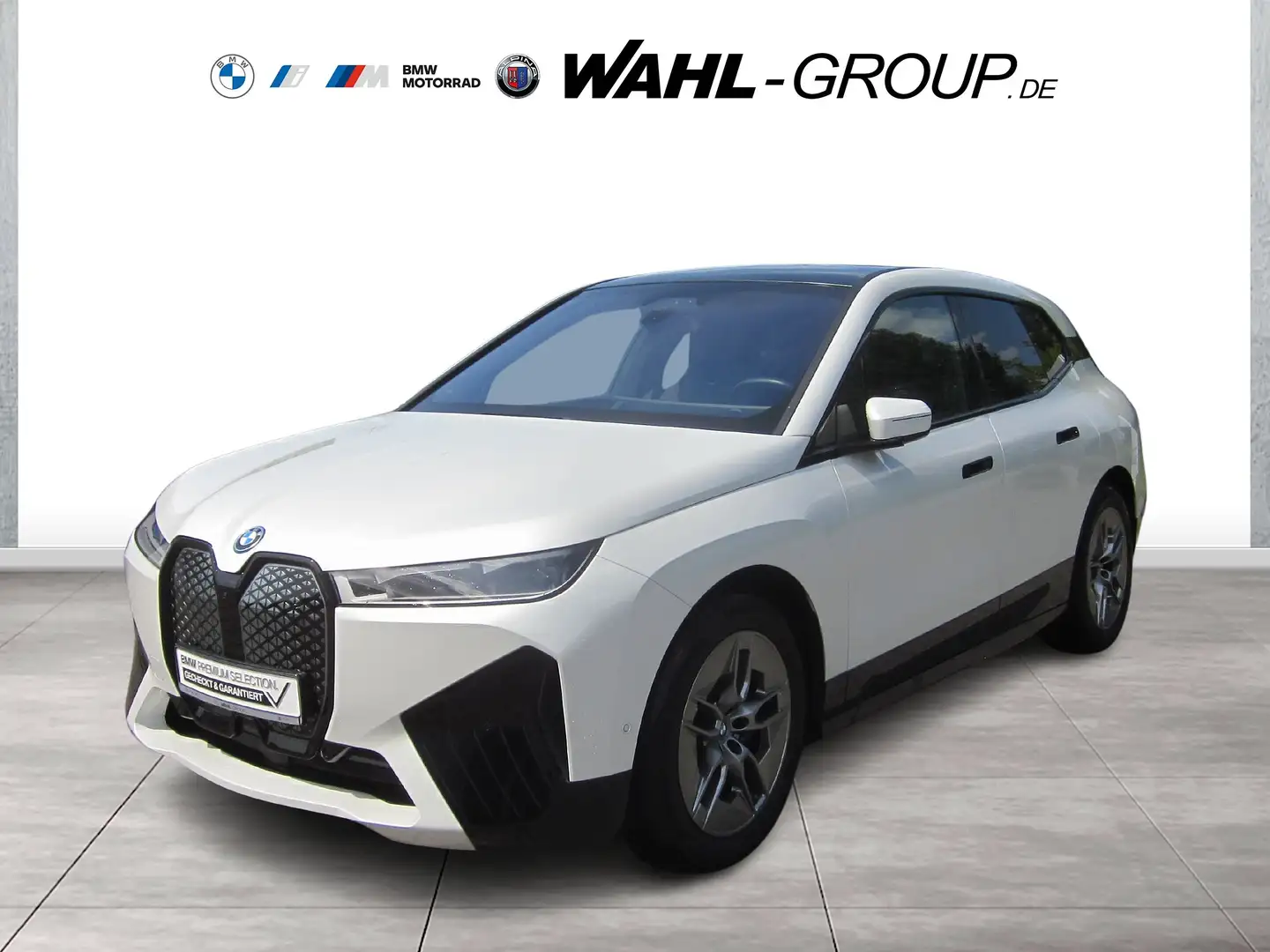 BMW iX xDrive40 SPORT AHK SKY LOUNGE LASER SOFT-CLOSE Blanc - 1