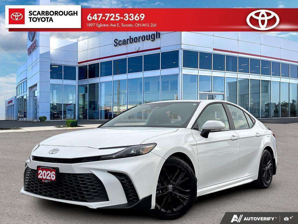 White 2026 Toyota Camry Sedan Front-Wheel Drive Automatic