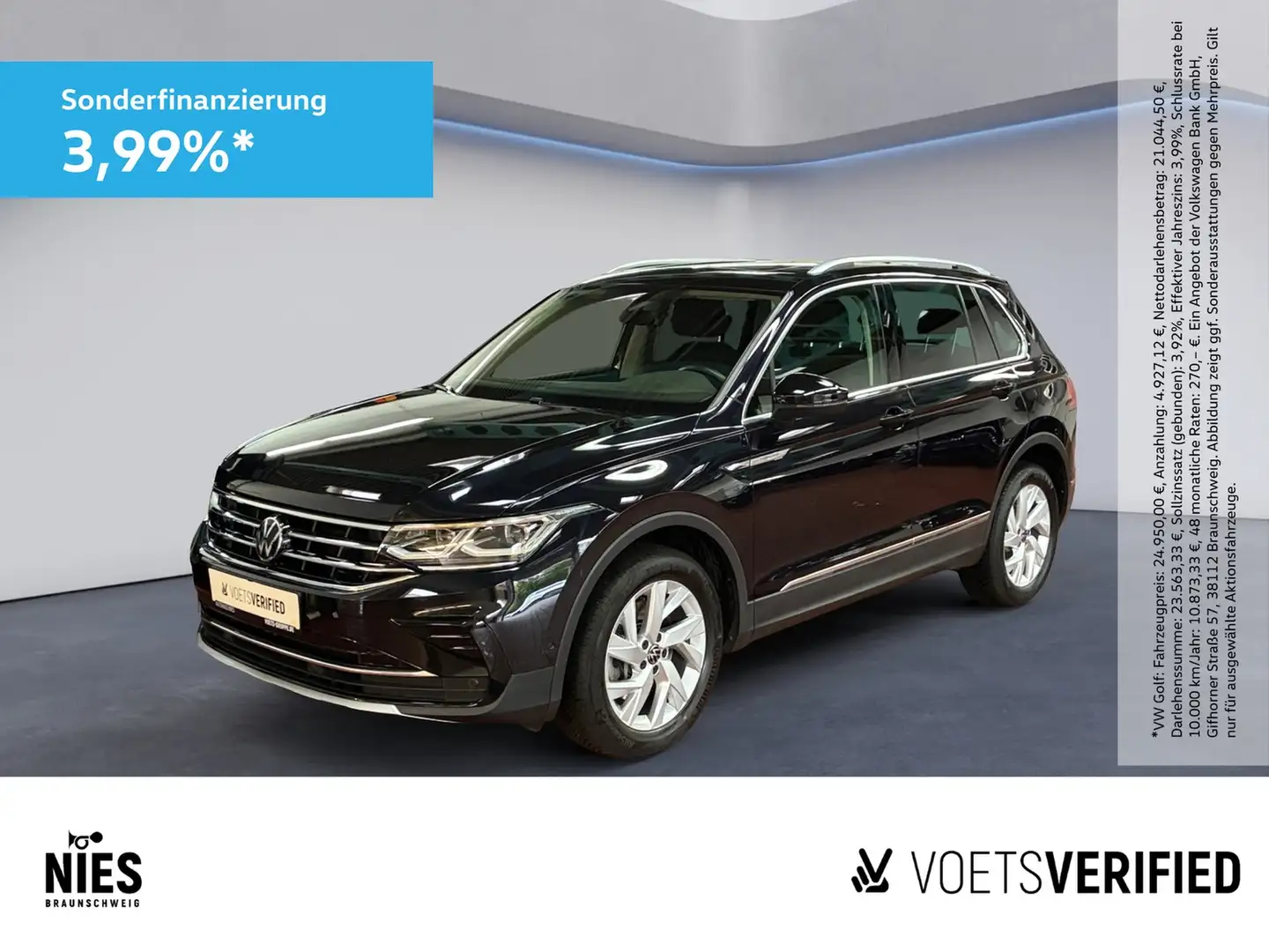 Volkswagen Tiguan Elegance 2.0 TSI 4Motion DSG MATRIX-LED+PANO+NAVI Schwarz - 1
