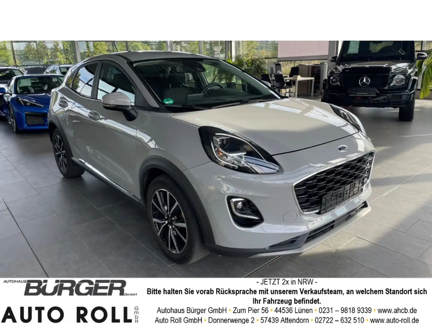 Ford Puma Titanium Navi AHK Massagesitze LED Lenkr.HZG DAB A Grau - 1