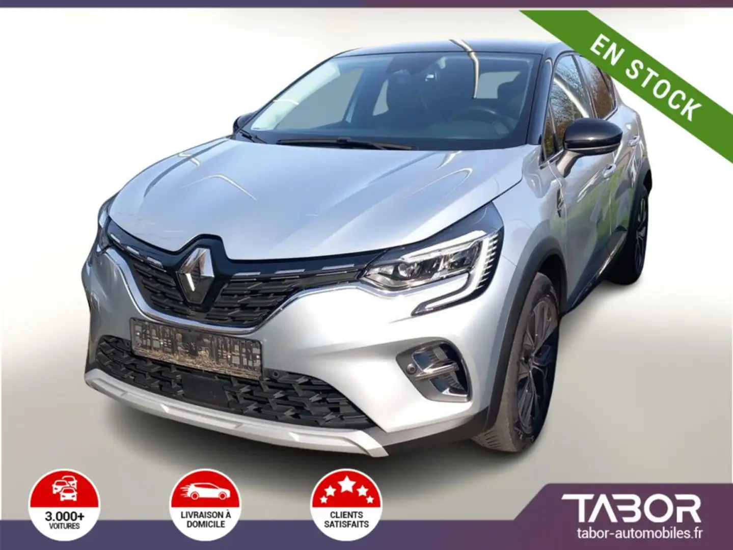 Renault Captur II TCe 140 EDC Techno GPS Cam Gris - 1