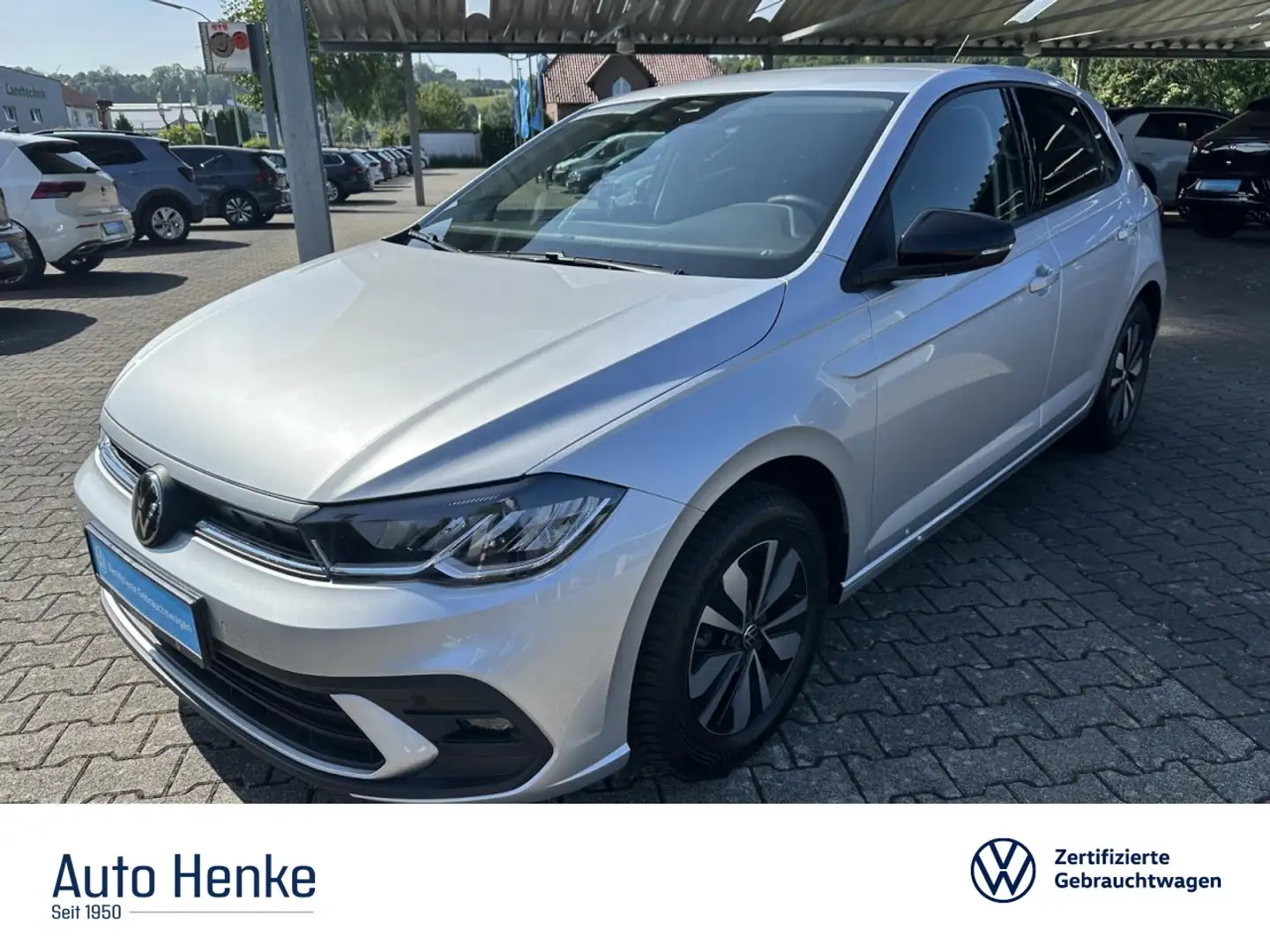 Volkswagen Polo 1.0 TSI Zins ab 3,99% möglich GOAL + NAVI + PDC + Silber - 1