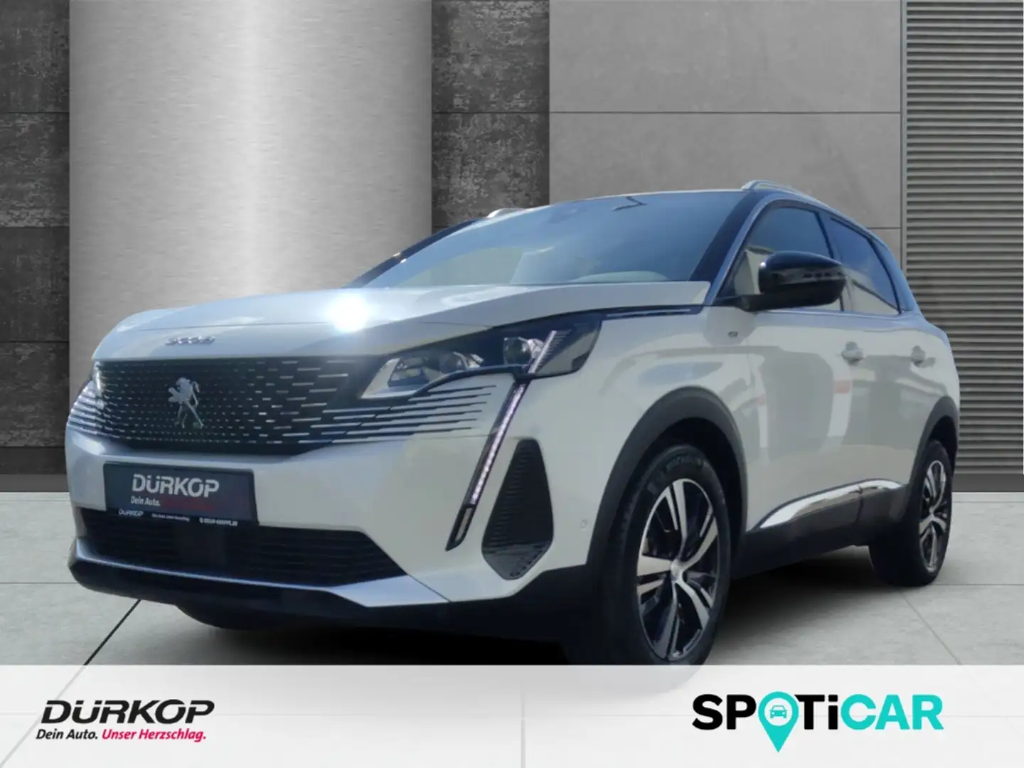 Peugeot 3008 GT PT 130 EAT8,PDC,SHZ,LWS,LED,Abstands-/Kollision Weiß - 1