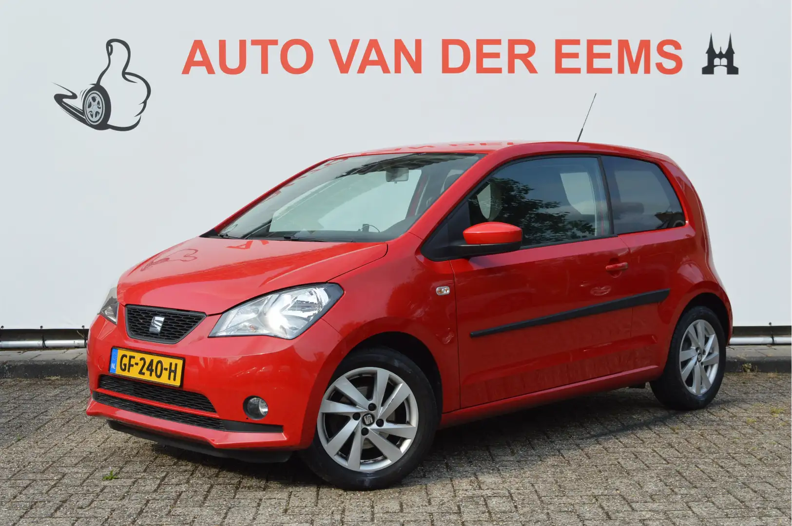 SEAT Mii 1.0 Style 75PK Automaat Nap / 25000KM!! / Airco / Rojo - 1