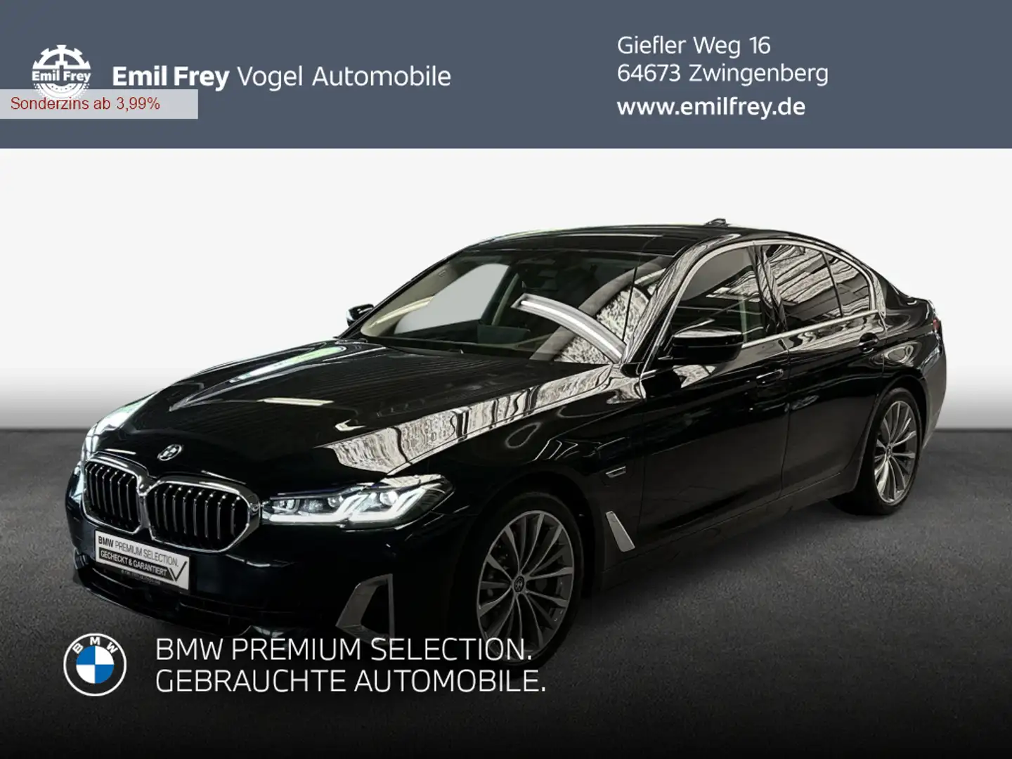 BMW 530 e Aut. Luxury Line Zwart - 1