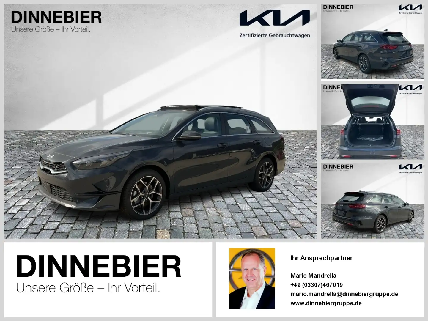 Kia Ceed SW / cee'd SW CEED Sportswagon Spirit LED+Glasdach+Kamera Gris - 1