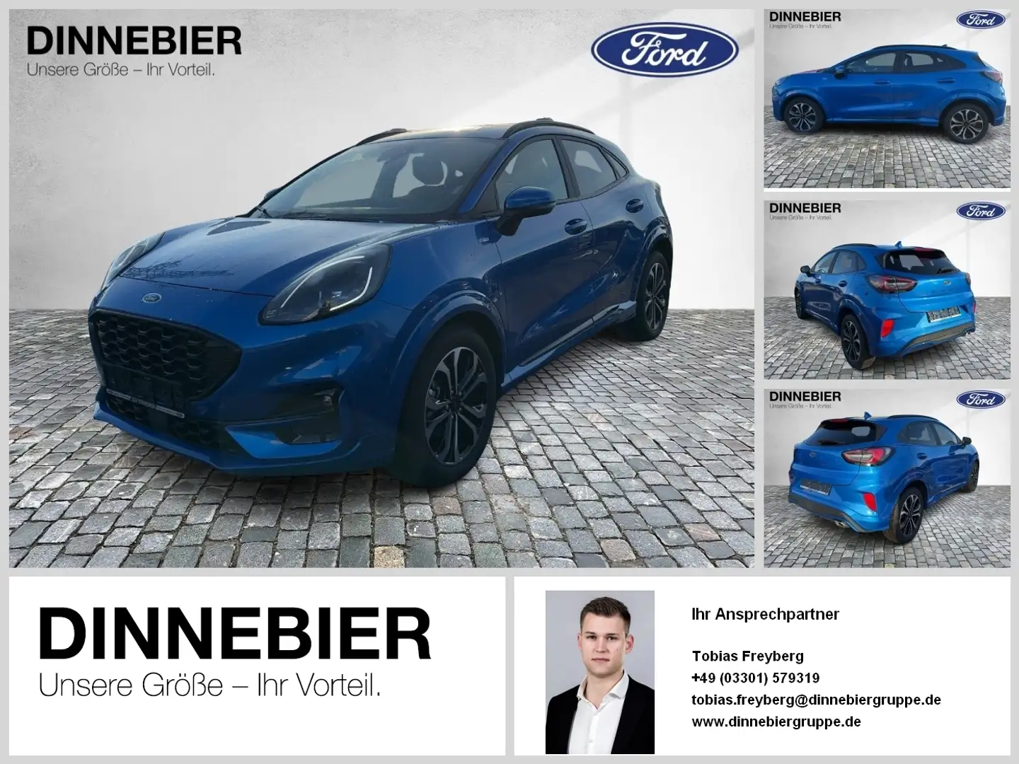 Ford Puma ST-Line X LED+Navi+Kamera+Winterpaket Blau - 1