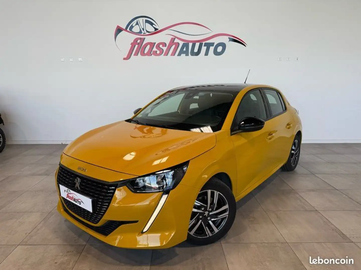 Peugeot 208 1.5 Blue HDi 100cv ALLURE-GPS-2021 Jaune - 1