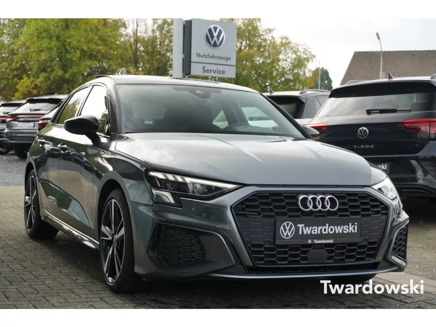 Audi A3 Sportback S line DYNAMIK Pano ACC Business Gris - 1