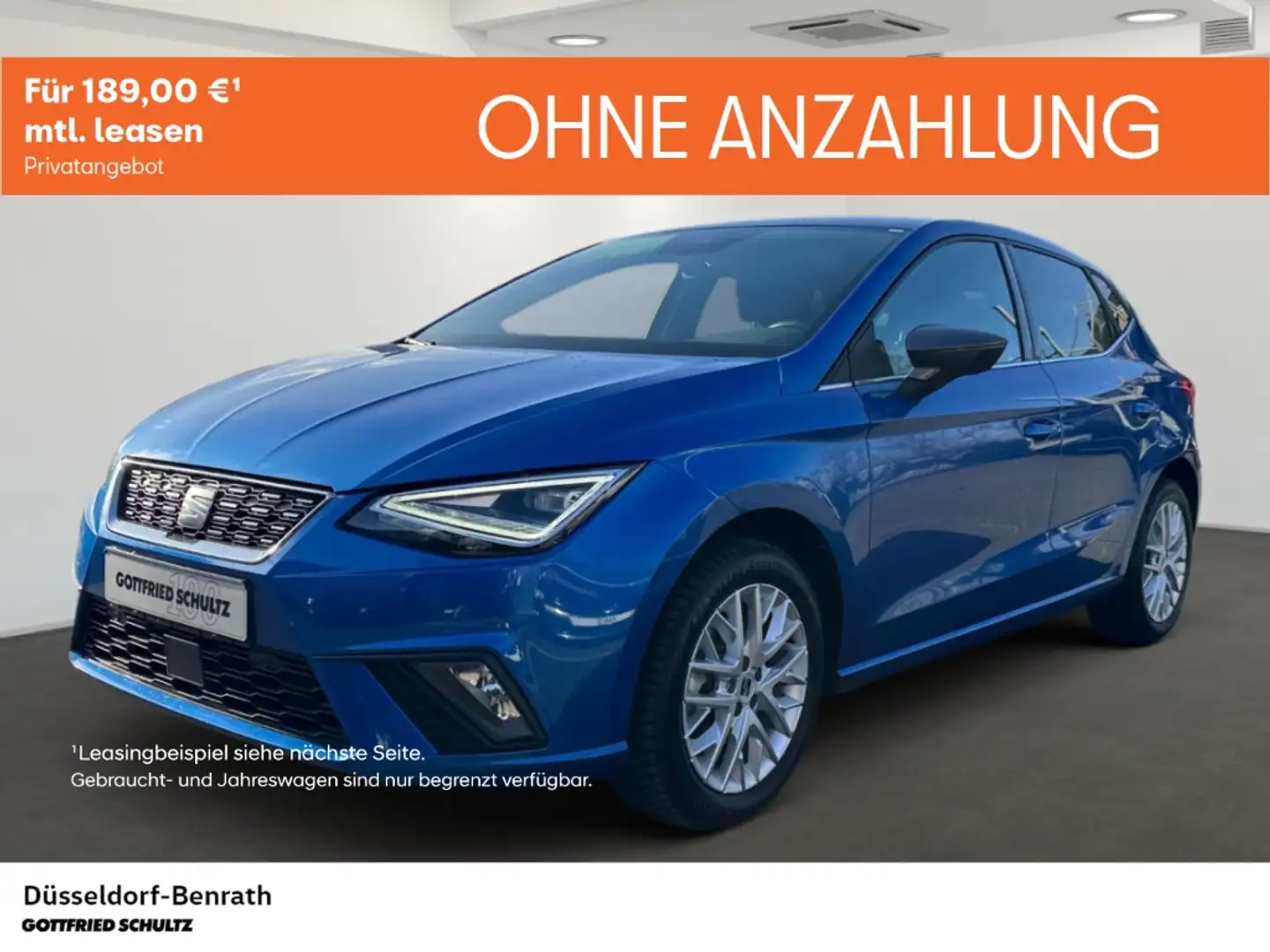 SEAT Ibiza Xcellence 1.0 TSI DSG Voll-LED Navi Einparkhilfe R Blau - 1