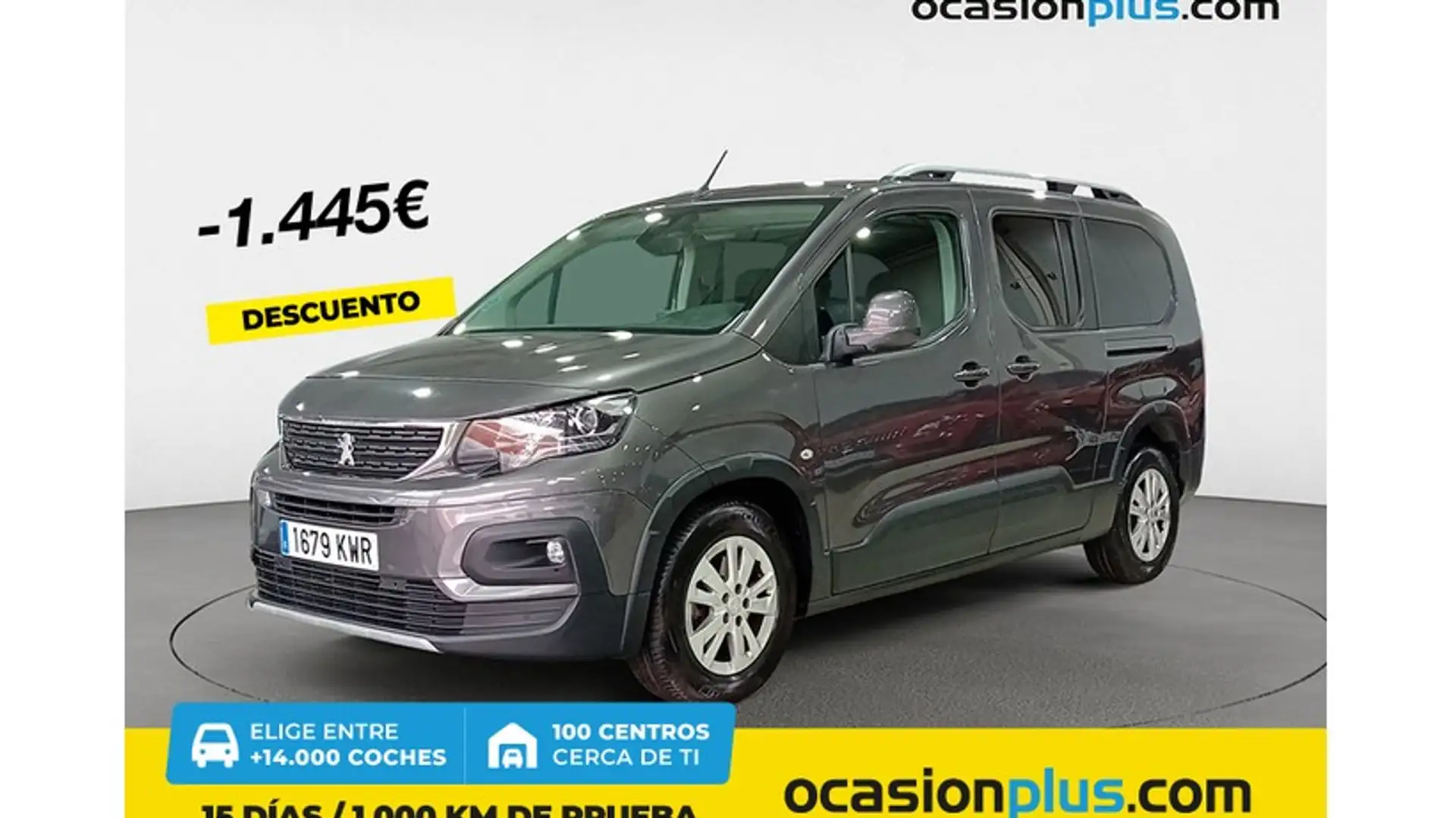 Peugeot Rifter 1.2 PureTech S&S Long Allure 110 Plateado - 1