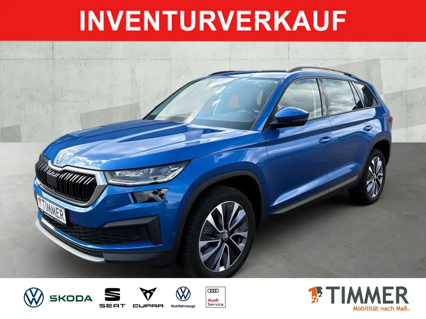 Skoda Kodiaq 2.0 TDI DSG *MATRIX *ACC *RKAM *VIRTUAL *NAVI *19 Blau - 1