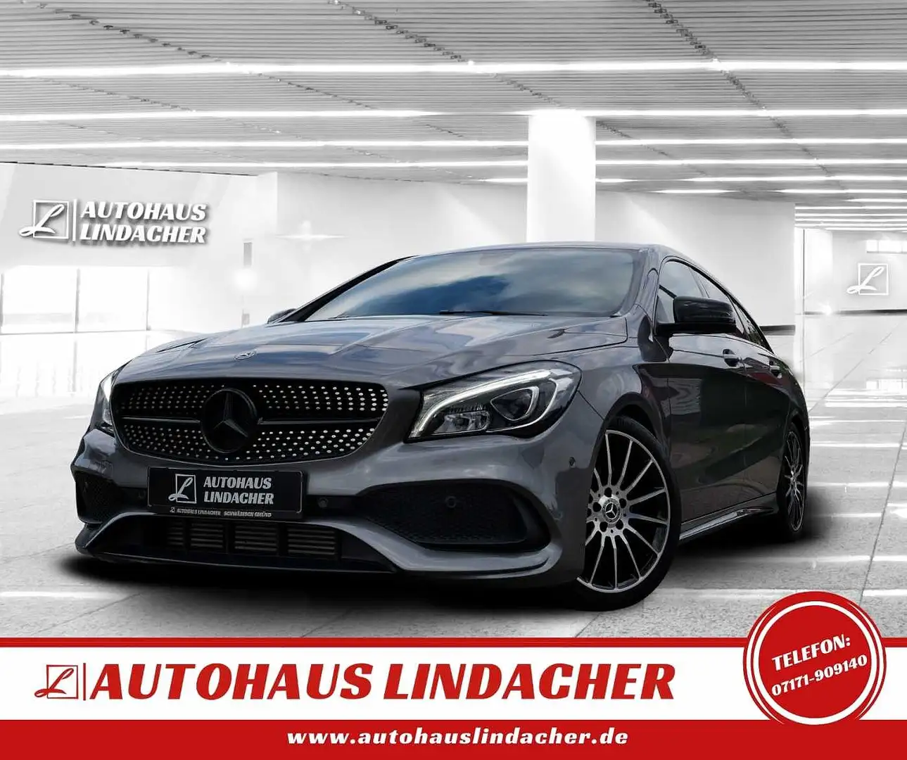 Mercedes-Benz CLA 220 CLA Shooting Brake 220d AMG Line I LED I Alcantara Gris - 1
