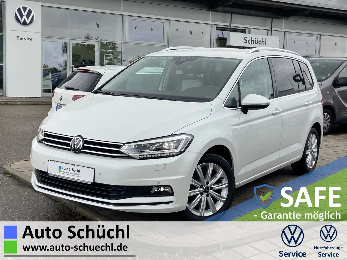 Volkswagen Touran 2.0 TDI DSG HIGHLINE 7-SITZER NAVI+LED+17 Weiß - 1