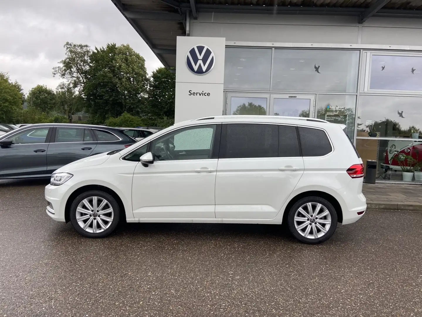 Volkswagen Touran 2.0 TDI DSG HIGHLINE 7-SITZER NAVI+LED+17 Weiß - 2
