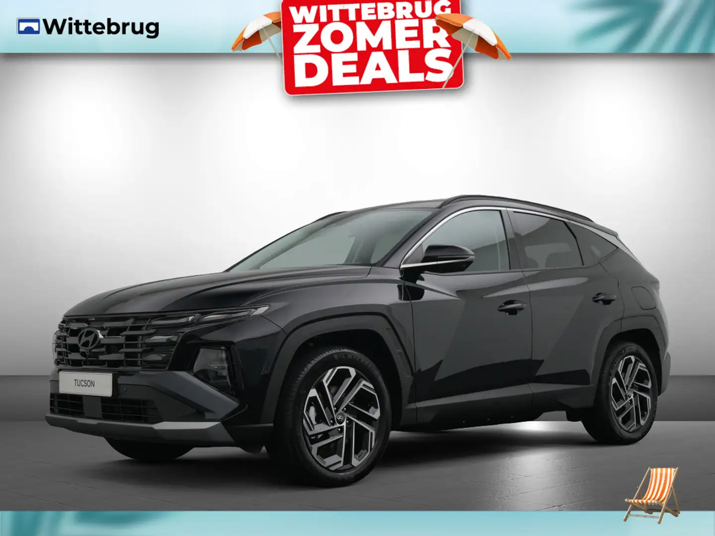 Hyundai TUCSON 1.6 T-GDI HEV Premium Full Hybride Automaat met Le Zwart - 1