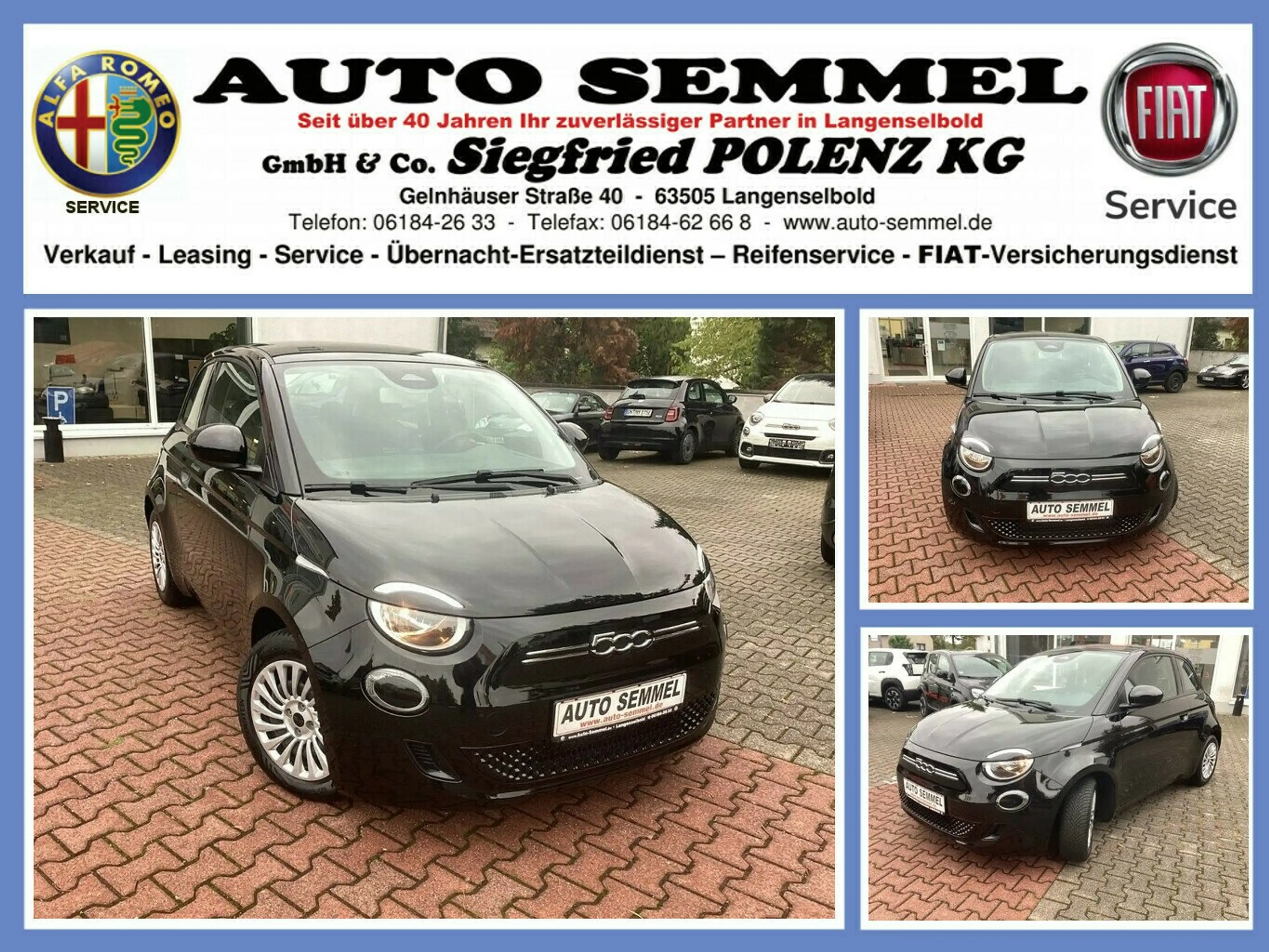 Fiat 500e Action 23,8 kWh Sitzheizung, 4S Reifen