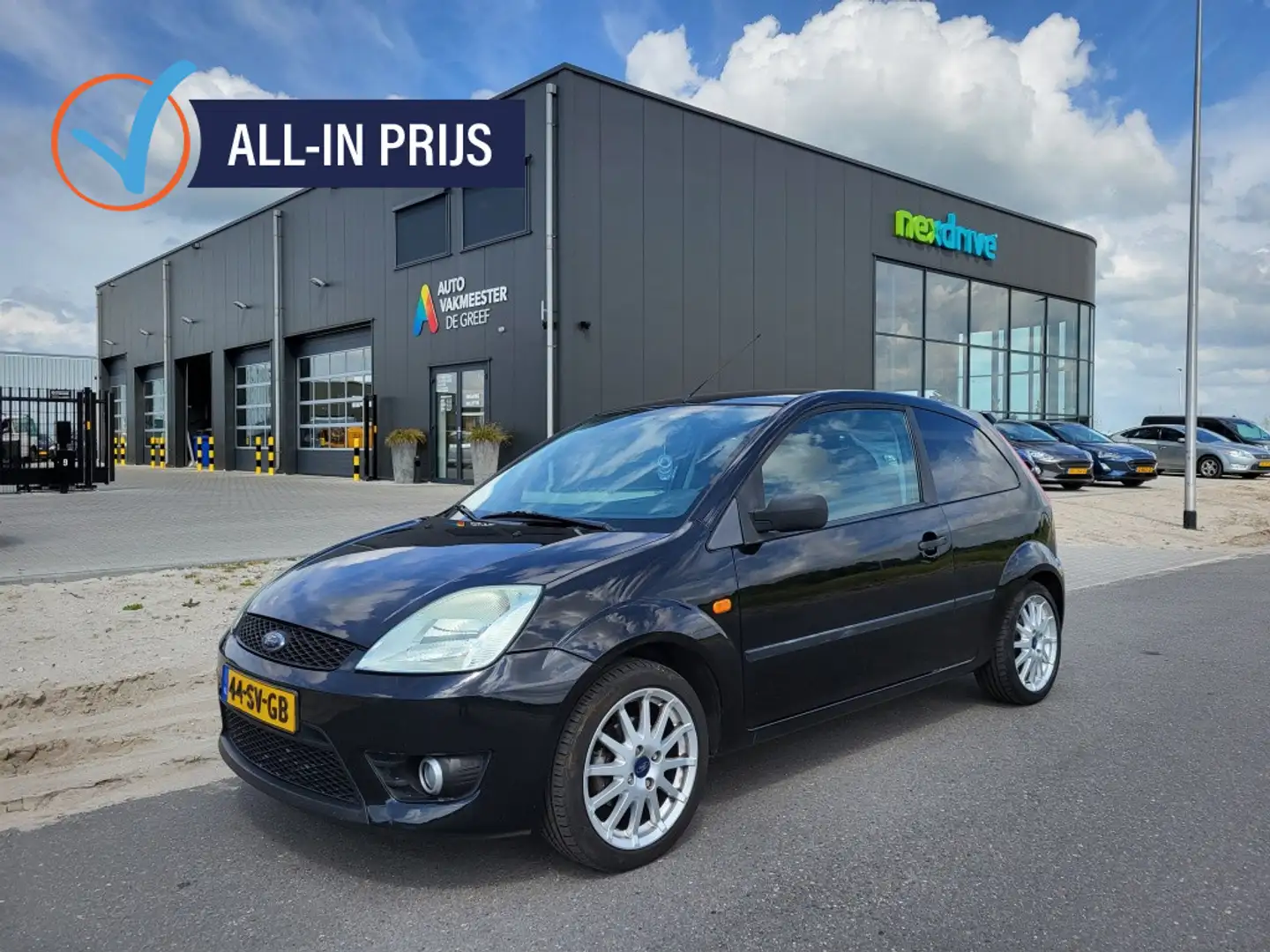 Ford Fiesta 1.6-16V Sport Airco Nieuwe Distributieriem 2e eige Zwart - 1