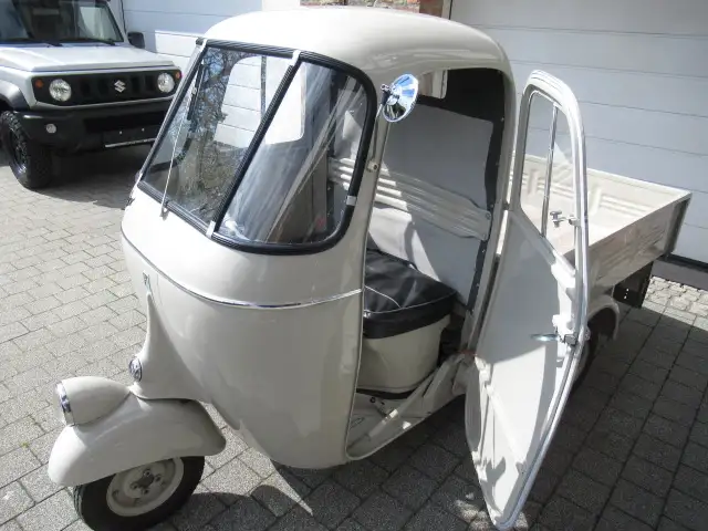 Piaggio Ape Selbstmördertüren-Rückwand rollbar-Einmalig!!