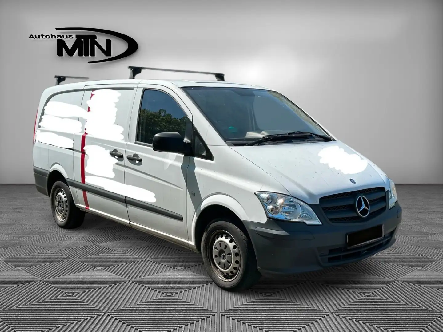 Mercedes-Benz Vito 113 CDI Kasten Lang 3.Stz AHK 1.HAND Blanc - 1