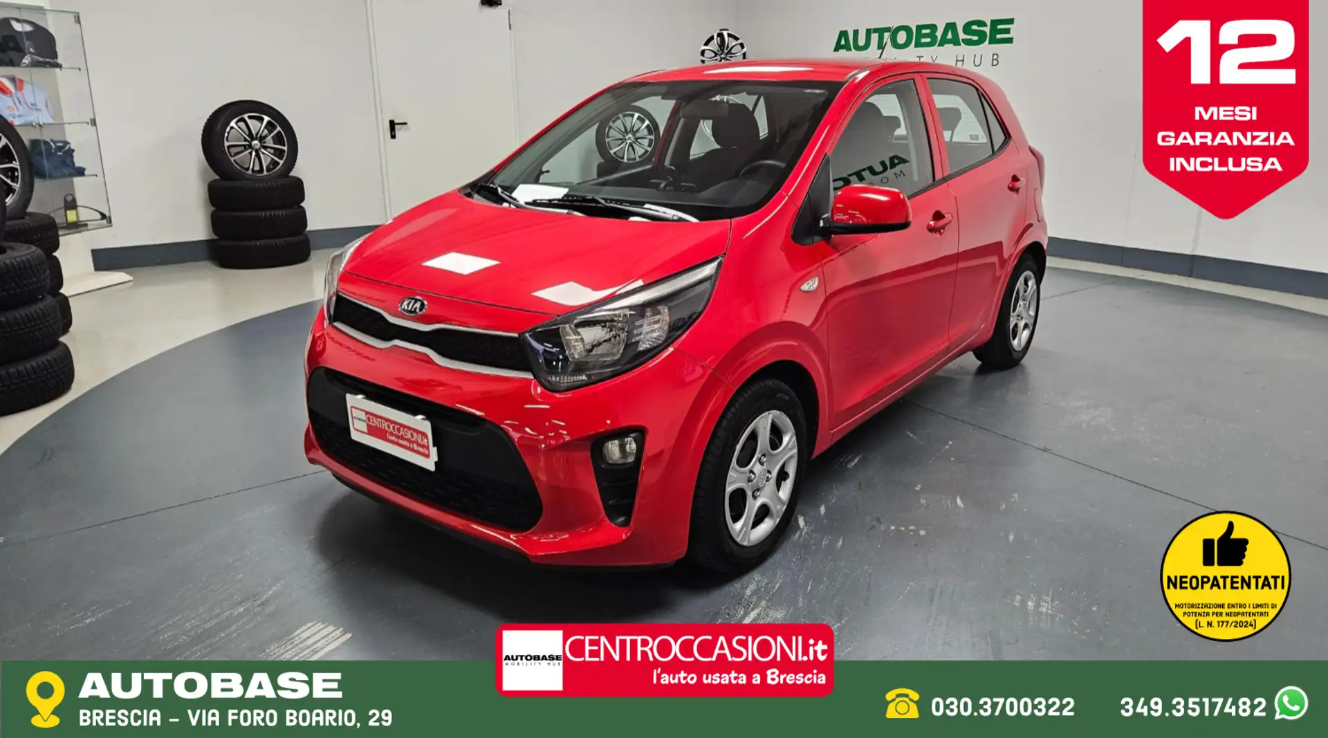 Kia Picanto Picanto 1.0 Active Gpl my18 Rosso - 1