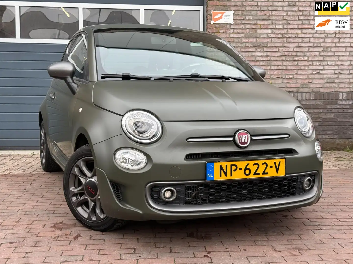 Fiat 500 0.9 TwinAir Turbo Sport AUTOMAAT|Airco Grün - 1