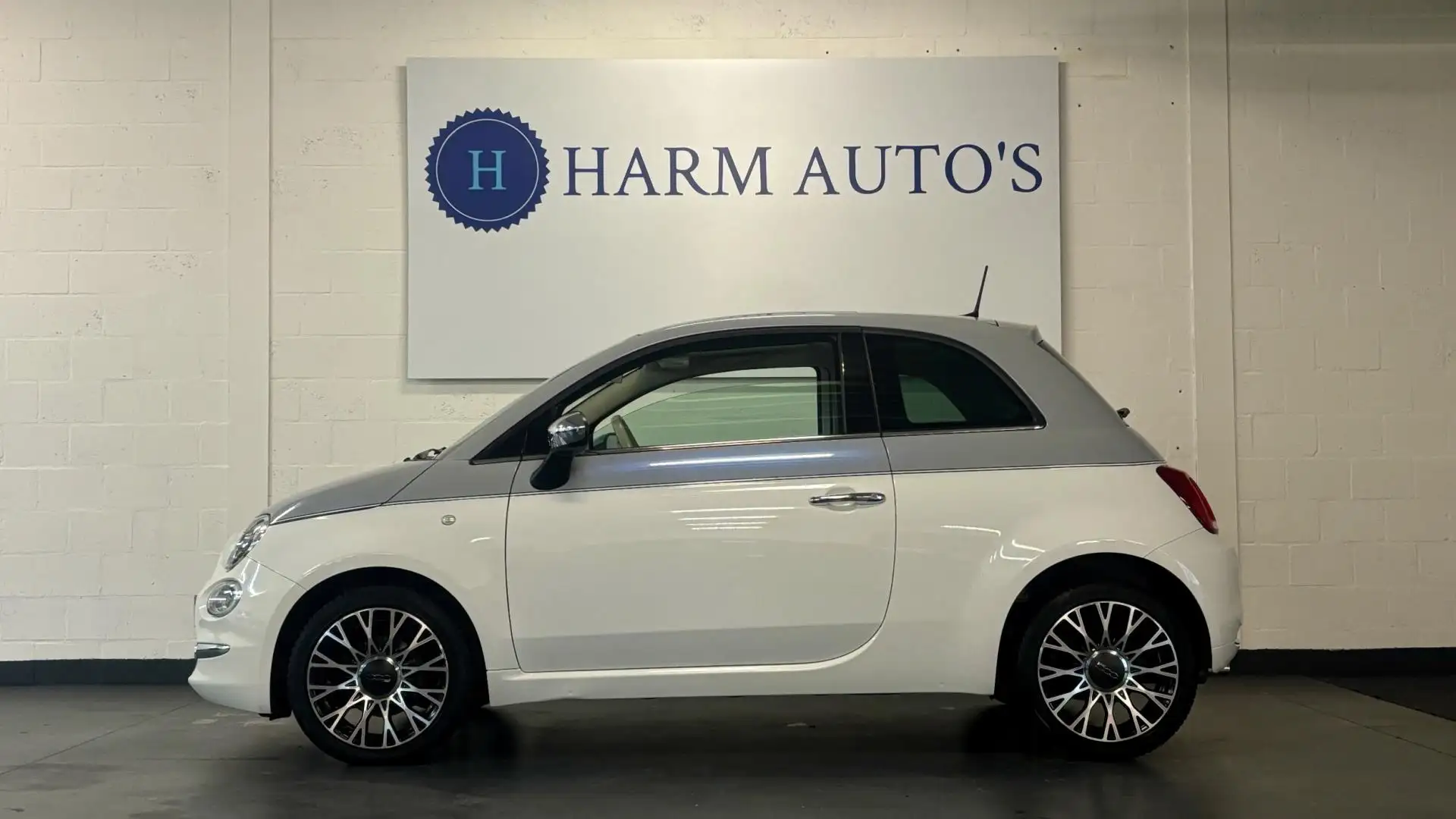 Fiat 500 1.2 Collezione 69pk Automaat Cruise / Pano / Navi Gris - 2