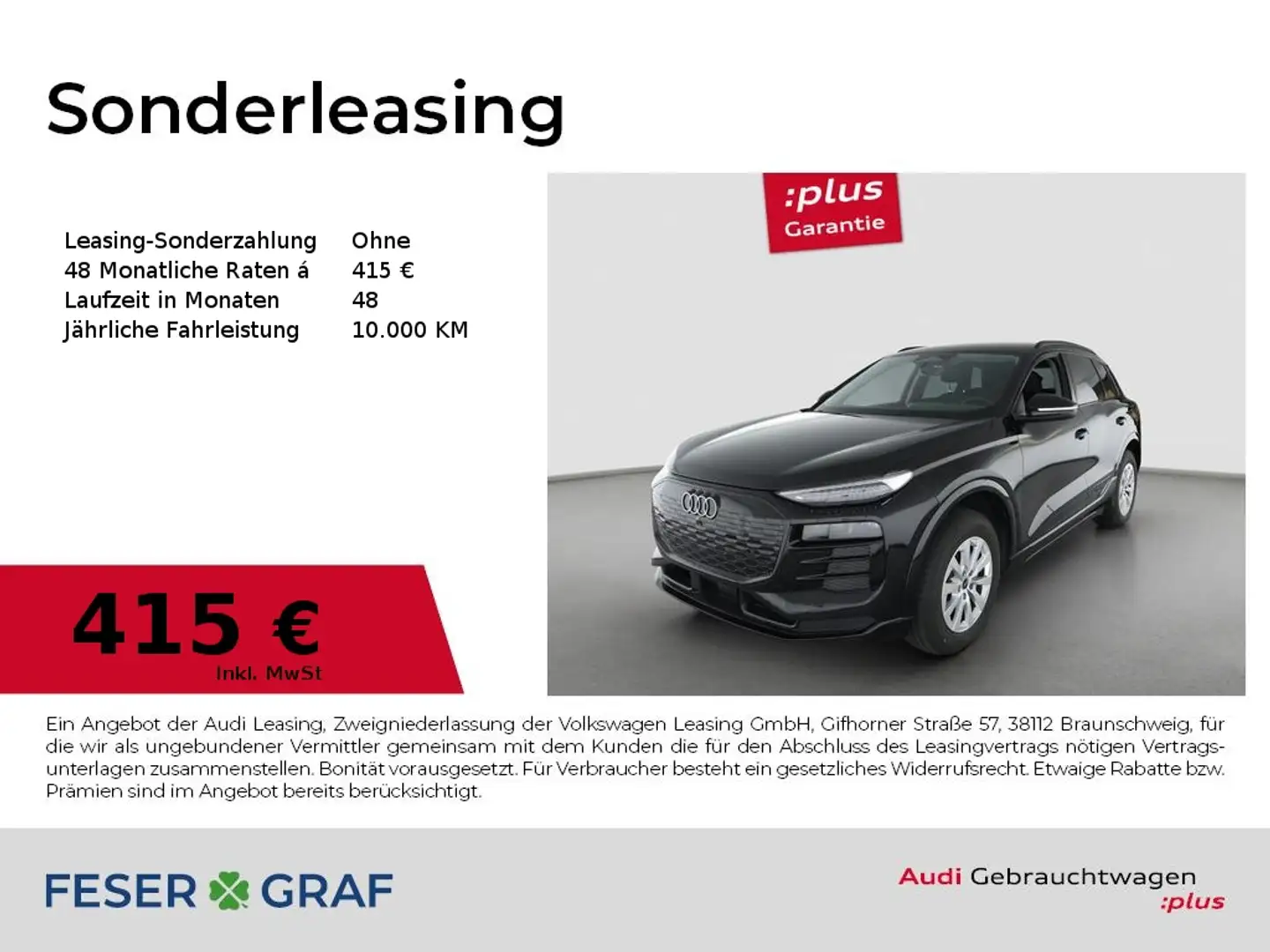 Audi Q6 e-tron e-tron LED/ACC/Kamera/0,25% Versteuerung Schwarz - 1