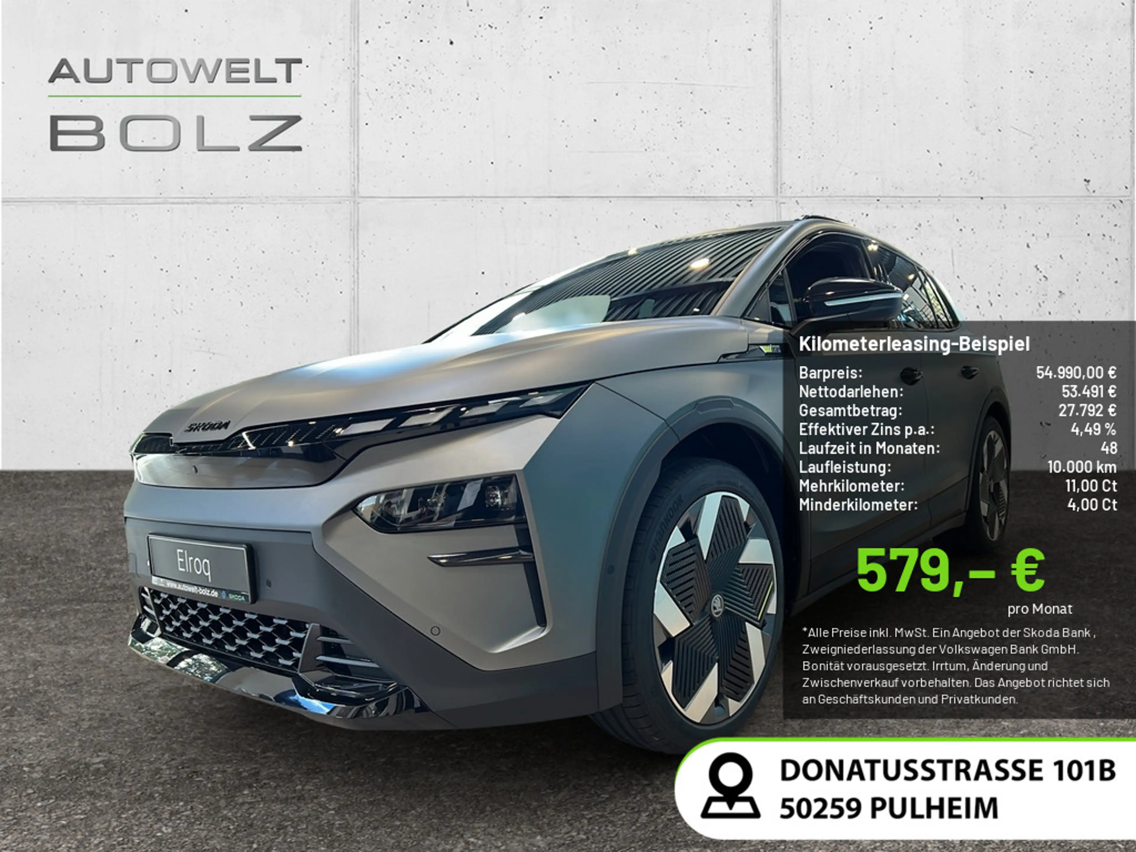Skoda Elroq RS DCC ACC HUD NAVI MATRIX-LED AHK 360°