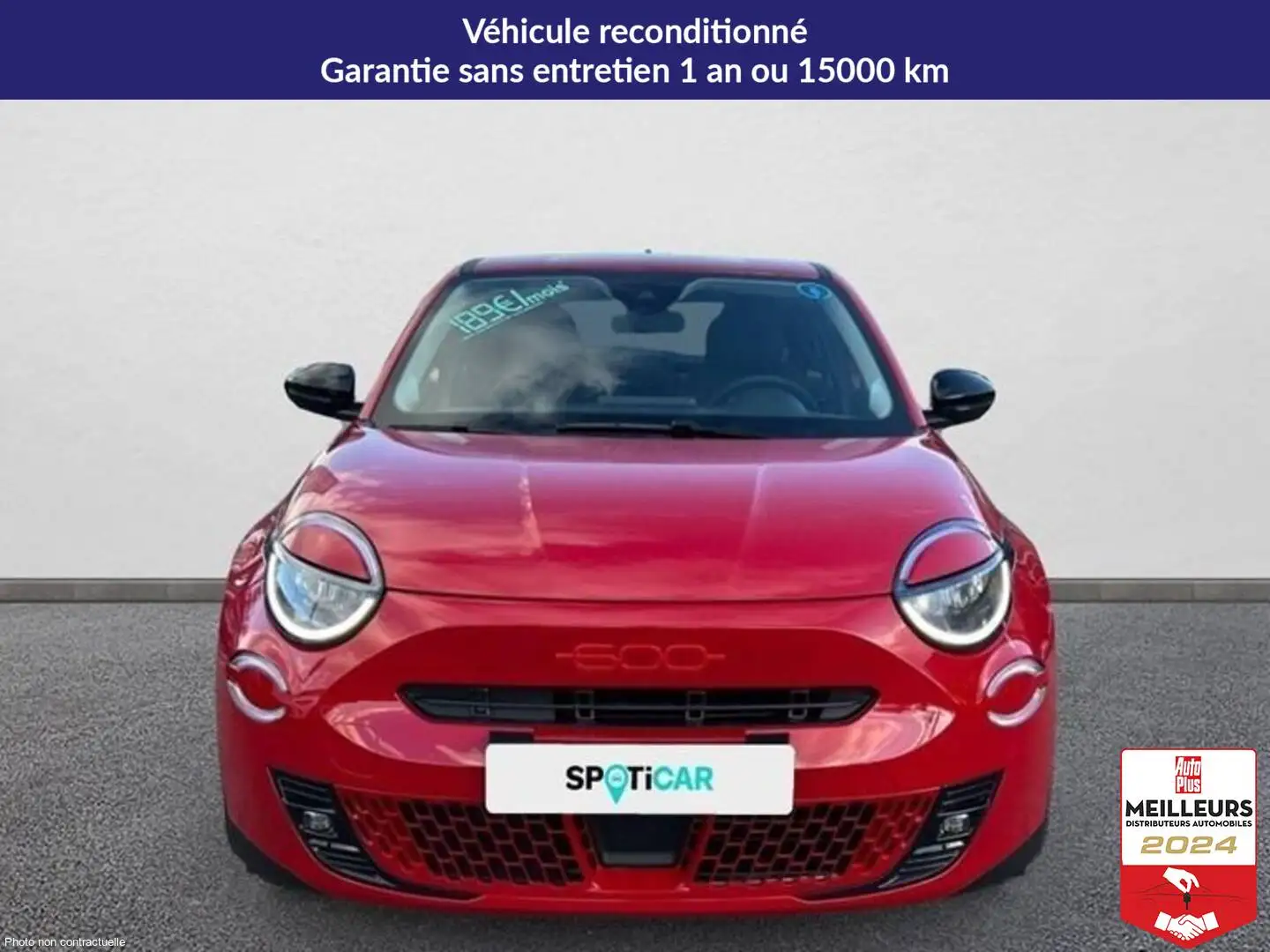 Fiat 600e 54 kwh 156 ch red Rouge - 2