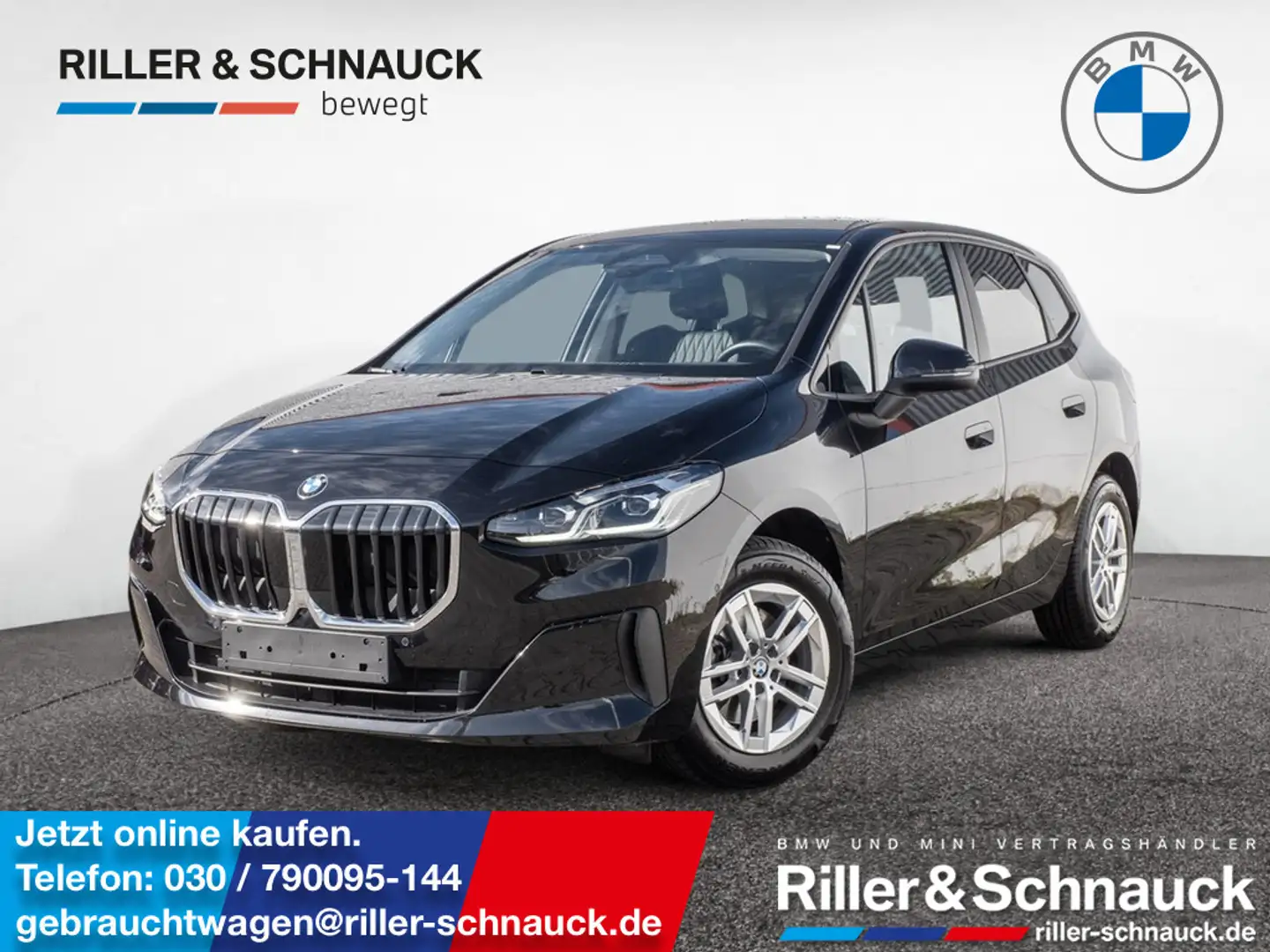 BMW 218 i Active Tourer LEDER+ACC+NAVI+KAM+MEM+LED Noir - 1
