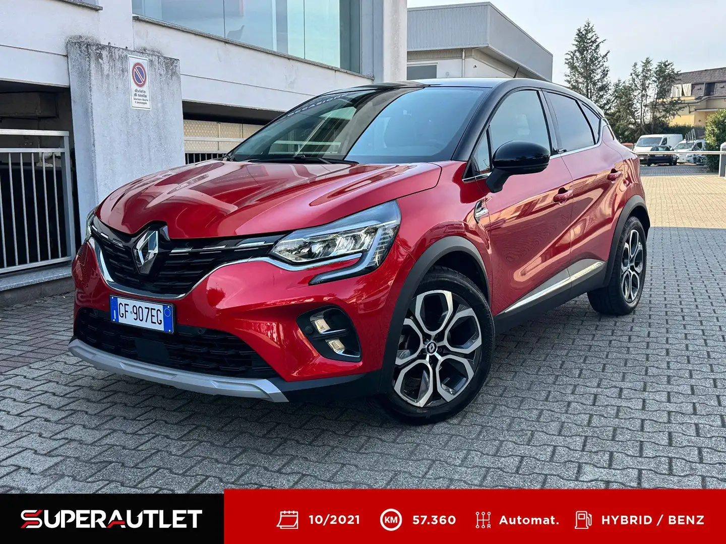 Renault Captur 1.6 E-Tech hybrid Intens 145cv auto Rosso - 1
