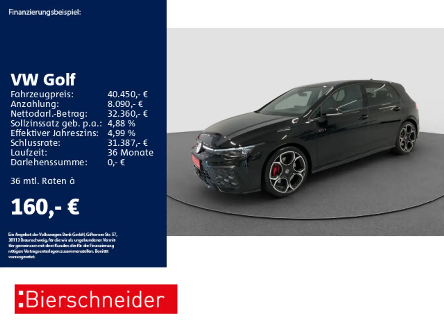 Volkswagen Golf GTI Golf 8 GTI 2.0 TSI DSG Black 19 AHK MATRIX PANO Schwarz - 1